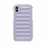 For iPhone XS Max Capsule Series Candy Color TPU Phone Case(Purple)