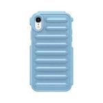 For iPhone XR Capsule Series Candy Color TPU Phone Case(Blue)