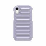 For iPhone XR Capsule Series Candy Color TPU Phone Case(Purple)