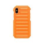 For iPhone X / XS Capsule Series Candy Color TPU Phone Case(Orange)