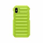 For iPhone X / XS Capsule Series Candy Color TPU Phone Case(Green)