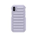 For iPhone X / XS Capsule Series Candy Color TPU Phone Case(Purple)