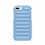 For iPhone 8 Plus Capsule Series Candy Color TPU Phone Case(Blue)