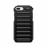 For iPhone 7 Plus Capsule Series Candy Color TPU Phone Case(Black)