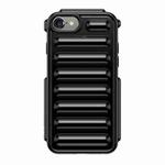 For iPhone SE 2020 Capsule Series Candy Color TPU Phone Case(Black)