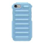 For iPhone 8 Capsule Series Candy Color TPU Phone Case(Blue)