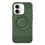 For iPhone 16 Skin Feel Frosted TPU Phone Case(Green)