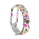 For Xiaomi Mi Band 5 TPU Watch Band(Birds and Flowers)