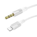 Borofone BL19 AUX Creator Audio Cable, 3.5mm to 8 Pin Cable, Length: 1m(White)