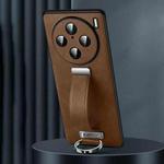 For vivo X100s Pro / X100 Pro SULADA PC + Leather Texture Skin Feel Shockproof Phone Case(Brown)