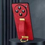 For vivo X100s Pro / X100 Pro SULADA PC + Leather Texture Skin Feel Shockproof Phone Case(Red)