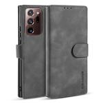 For Samsung Galaxy Note20 Ultra DG.MING Retro Oil Side Horizontal Flip Case with Holder & Card Slots & Wallet(Gray)