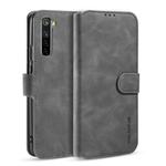 For OnePlus Nord DG.MING Retro Oil Side Horizontal Flip Case with Holder & Card Slots & Wallet(Gray)