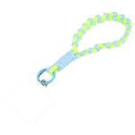 Mobile Phone Anti-lost Braided Short Lanyard(Blue + Light Green)