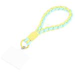 Universal Phone Anti-lost Braided Short Lanyard(Light Green + Yellow)