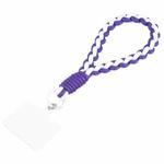 Universal Phone Anti-lost Braided Short Lanyard(Purple + White)