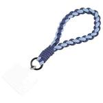 Universal Phone Anti-lost Braided Short Lanyard(Dark Blue + Light Blue)