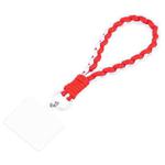 Universal Phone Anti-lost Braided Short Lanyard(Red + White)