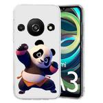 For Xiaomi Redmi A3 Colored Drawing Pattern Transparent TPU Phone Case(Panda)