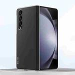 For Samsung Galaxy Z Fold4 SULADA Skin Feel Liquid Leather Shockproof Phone Case(Black)