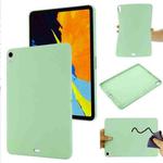 For iPad Air 13 2024 Pure Color Liquid Silicone Shockproof Tablet Case(Green)