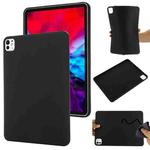 For iPad Pro 13 2024 Pure Color Liquid Silicone Shockproof Tablet Case(Black)