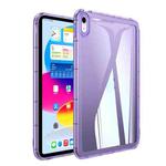 For iPad 10th Gen 10.9 2022 Clear Acrylic Hybrid TPU Tablet Case(Purple)