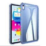 For iPad Air 2022 / 2020 10.9 Clear Acrylic Hybrid TPU Tablet Case(Blue)