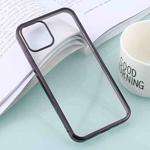 For iPhone 12 mini Ultra-thin Plating TPU Protective Soft Case(Black)