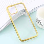 For iPhone 12 mini Ultra-thin Plating TPU Protective Soft Case(Gold)