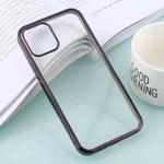 For iPhone 12 / 12 Pro Ultra-thin Plating TPU Protective Soft Case(Black)