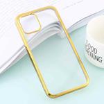For iPhone 12 Pro Max Ultra-thin Plating TPU Protective Soft Case(Gold)