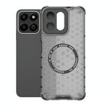 For Honor Play 60 Plus 5G Honeycomb Magnetic Ring Shockproof Phone Case(Black)