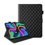 For Lenovo Tab M11 / Xiaoxin Pad 11 2024 Rhombus Lattice Leather Tablet Case(Black)