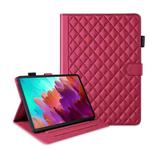For Lenovo Xiaoxin Pad Pro 11.5 2023 Rhombus Lattice Leather Tablet Case(Red)