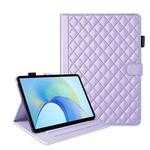 For Honor Pad X9 / X8 Pro Rhombus Lattice Leather Tablet Case(Purple)