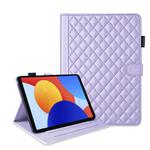 For Xiaomi Redmi Pad SE 8.7 Rhombus Lattice Leather Tablet Case(Purple)