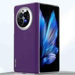 For vivo X Fold3 SULADA Skin Feel Liquid Leather Shockproof Phone Case(Purple)