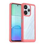 For Xiaomi Poco M6 4G Colorful Series Acrylic Hybrid TPU Phone Case(Red)