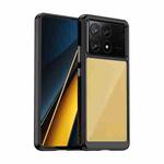 For Xiaomi Poco X6 Pro 5G Colorful Series Acrylic Hybrid TPU Phone Case(Black)