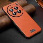 For vivo X200 Pro SULADA Shockproof TPU + Handmade Leather Phone Case(Orange)