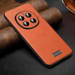 For Honor Magic7 SULADA Shockproof TPU Hybrid Handmade Leather Phone Case(Orange)