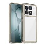 For Redmi K70 Ultra Colorful Series Acrylic Hybrid TPU Phone Case(Transparent Grey)