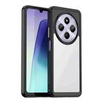 For Redmi 14R Colorful Series Acrylic Hybrid TPU Phone Case(Black)
