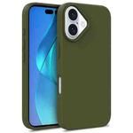 For iPhone 16 Wheat Straw TPU Phone Case(Army Green)