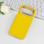 For iPhone 17 Pro Wheat Straw TPU Phone Case(Yellow)