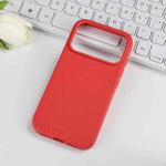 For iPhone 17 Pro Wheat Straw TPU Phone Case(Red)