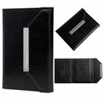 Solid Color Metal Buckle Card Bag(Black)