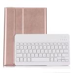 ST870S For Samsung Galaxy Tab S7 T870/T875 11 inch 2020 Ultra-thin Detachable Bluetooth Keyboard Leather Tablet Case with Stand & Sleep Function & Backlight(Rose Gold)