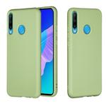 For Huawei Y7p / P40 Lite E Pure Color Liquid Silicone Shockproof Full Coverage Protective Case(Green)